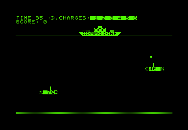 Submarine game for Commodore PET