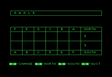 Awale screenshot for Commodore PET
