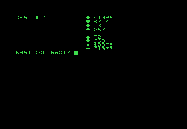Bridge screenshot for Commodore PET