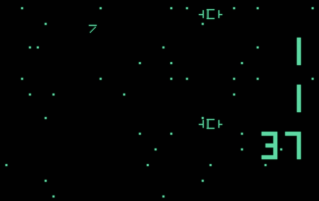 Computer Space screenshot for Commodore PET