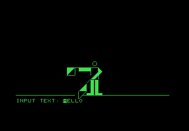 Flags screenshot for Commodore PET