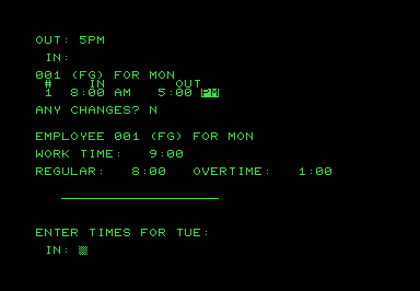 Tcard screenshot for Commodore PET