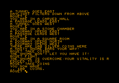 Explore game for Commodore PET