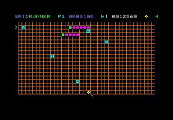 Gridrunner screenshot for Commodore PET