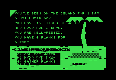 Island Rescue screenshot for Commodore PET