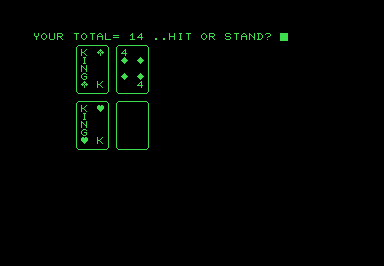 Black Jack - Butterfield Social & Recreational Club