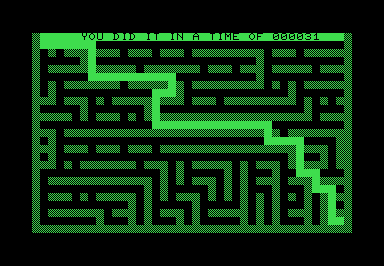 Mazer screenshot for Commodore PET
