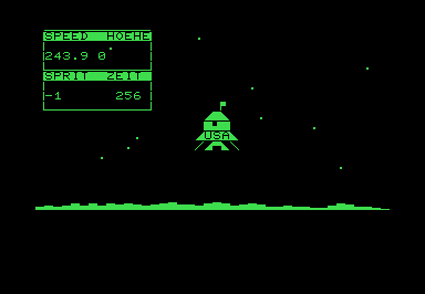 Mondlandung [40] screenshot for Commodore PET