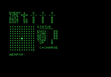 Outpost screenshot for Commodore PET
