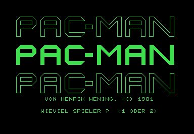 Pac-Man screenshot for Commodore PET