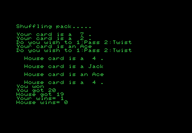 Pontoon screenshot for Commodore PET