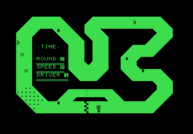 Speed Racer screenshot for Commodore PET