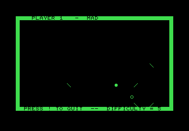 Target Pong screenshot for Commodore PET