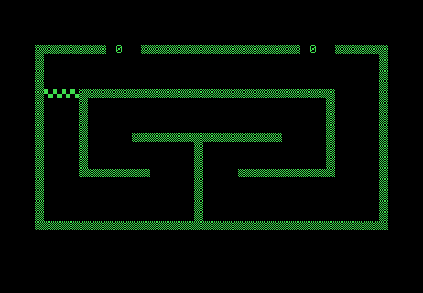 Raceway screenshot for Commodore PET