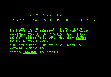 Shoot