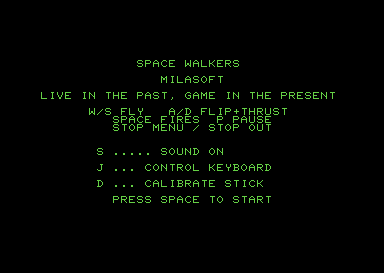 Space Walkers screenshot for Commodore PET
