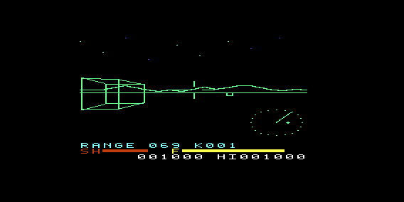 Vector Battle screenshot for Commodore PET