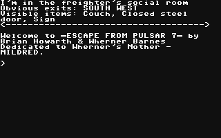 Adventure 5 - Escape from Pulsar 7