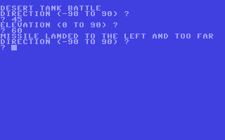 Desert Tank Battle