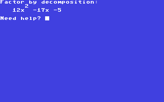 Factoring by Decomposition