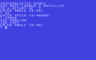 Intergalactic Games