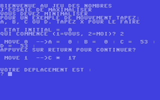 Jeu des Nombres