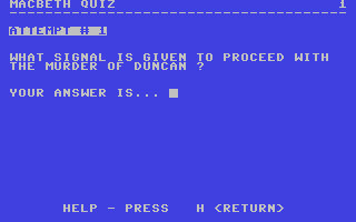 Macbeth Quiz