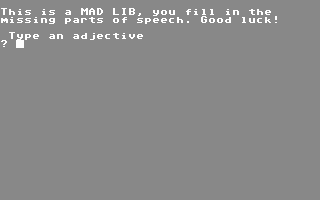 Mad Lib