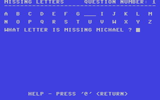 Missing Letters
