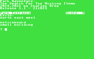 Park Adventure - The Search for the Missing Items