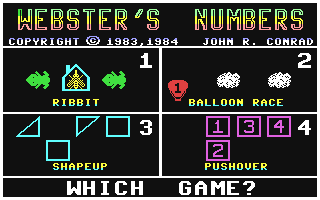 Webster's Numbers