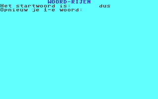 Woord-Rijen