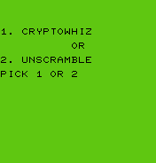 Cryptowhiz / Unscramble