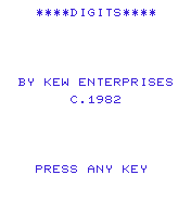Digits