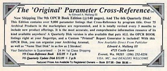 Original Parameter Cross Reference