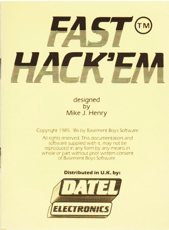 Fast Hack 'Em User Manual