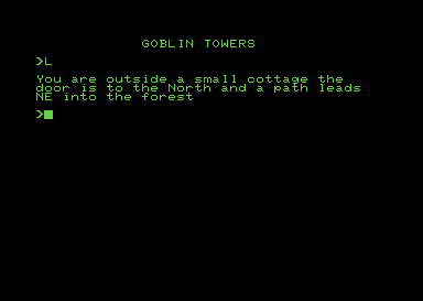 Goblin Towers running on a Commodore PET