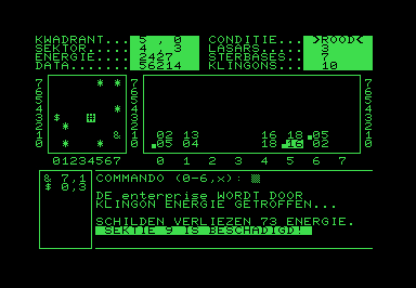 Hypertrek Commodore PET Game